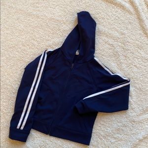 Girls hoodie with stripes